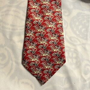 NADIA Handmade Red Ornamental Neck Tie